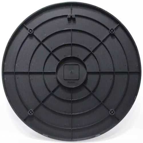 Miroir mural argenté de 21 po moderne rond, aucun assemblage requis