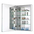 Armoire à pharmacie miroir sans cadre avec éclairage LED
