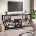 Console de canapé de 180 cm de long avec étagères, table console rustique avec rangement