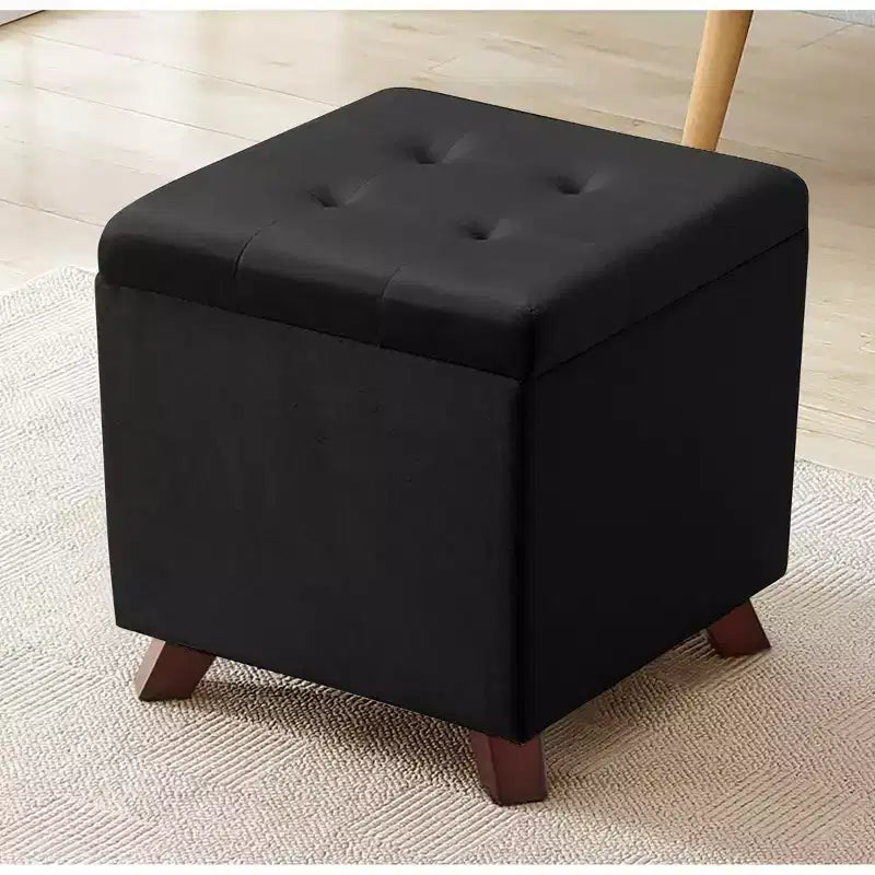 Pouffe de rangement carré