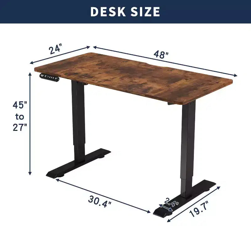 Bureau debout réglable en hauteur Table de travail assis-debout Table d'appoint