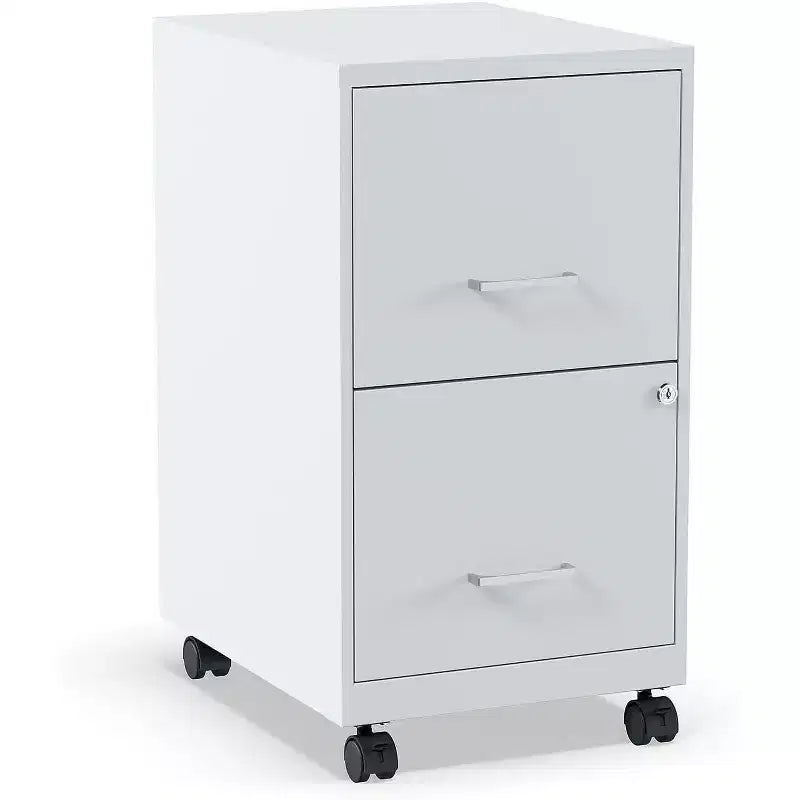 BALHAM TRADE-2-Drawer Vertical File Cabinet Lockable Mobile Design for Letter Size Documents