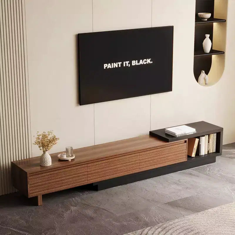 Meuble TV extensible avec 3 tiroirs Mid-Century Modern 78.74102.3