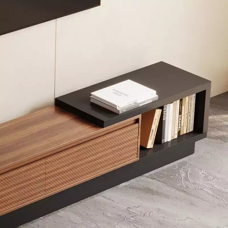 Meuble TV extensible avec 3 tiroirs Mid-Century Modern 78.74102.3