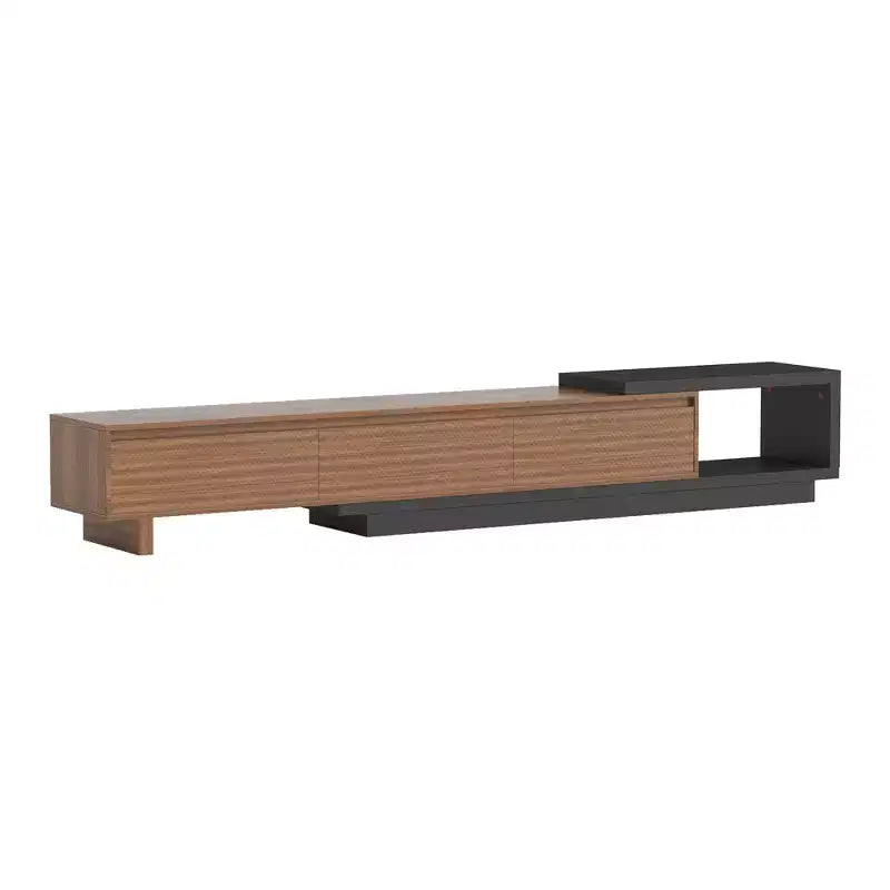 Meuble TV extensible avec 3 tiroirs Mid-Century Modern 78.74102.3
