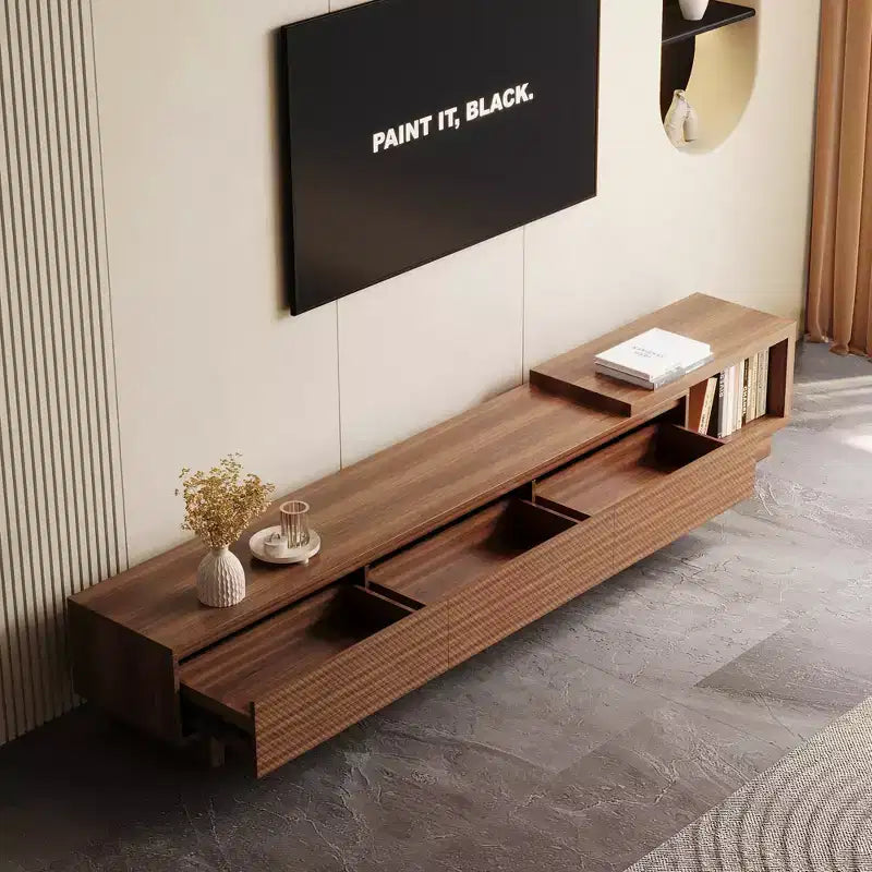 Meuble TV extensible avec 3 tiroirs Mid-Century Modern 78.74102.3