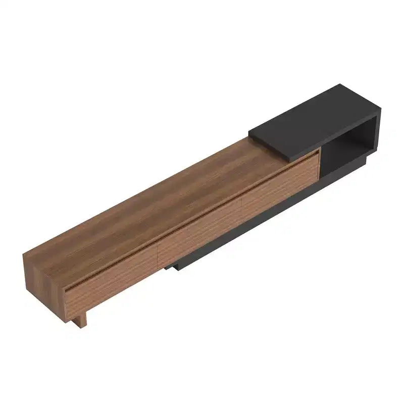 Meuble TV extensible avec 3 tiroirs Mid-Century Modern 78.74102.3