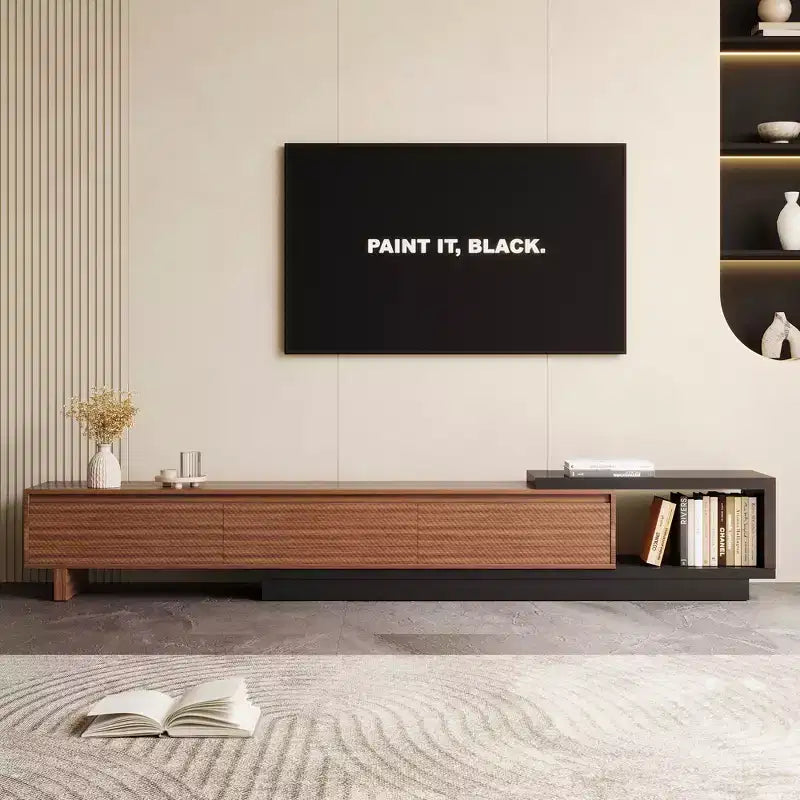 Meuble TV extensible avec 3 tiroirs Mid-Century Modern 78.74102.3