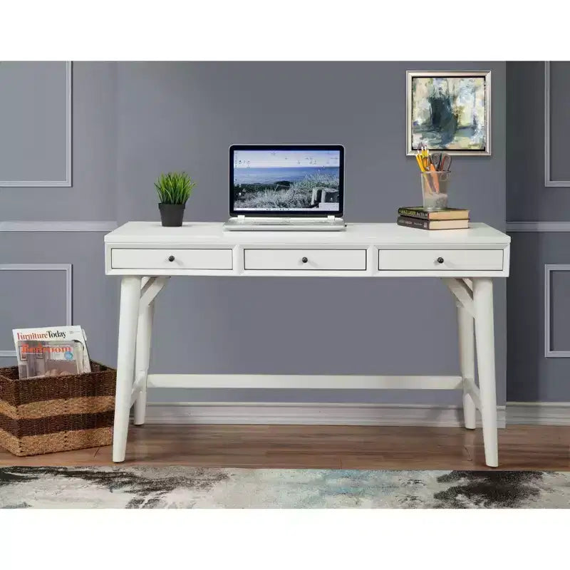 Grand bureau, blanc