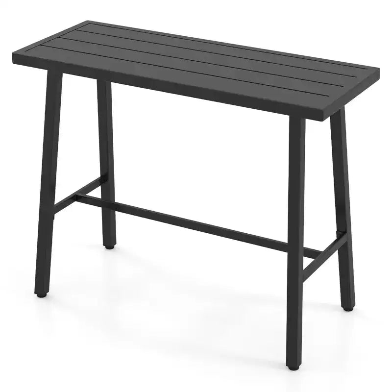 Table de salle à manger rectangulaire avec cadre en métal