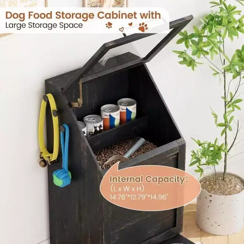 Gamelle surélevée pour chien intégrée et pliable