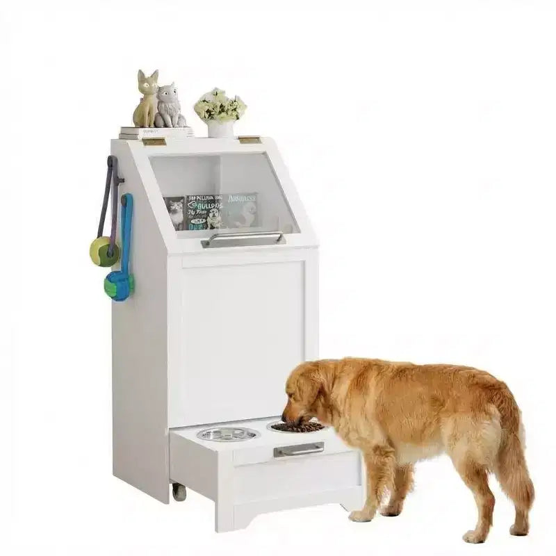 Gamelle surélevée pour chien intégrée et pliable