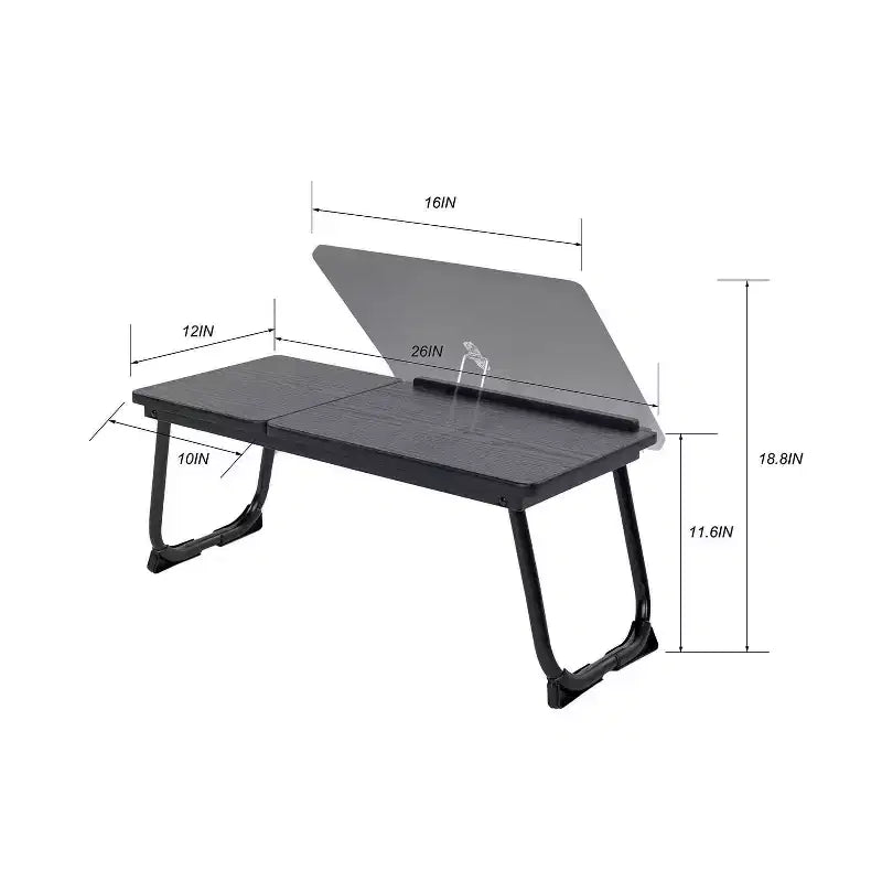 Table de lit pour ordinateur portable avec plateau réglable en hauteur, table de lit pliante et portable