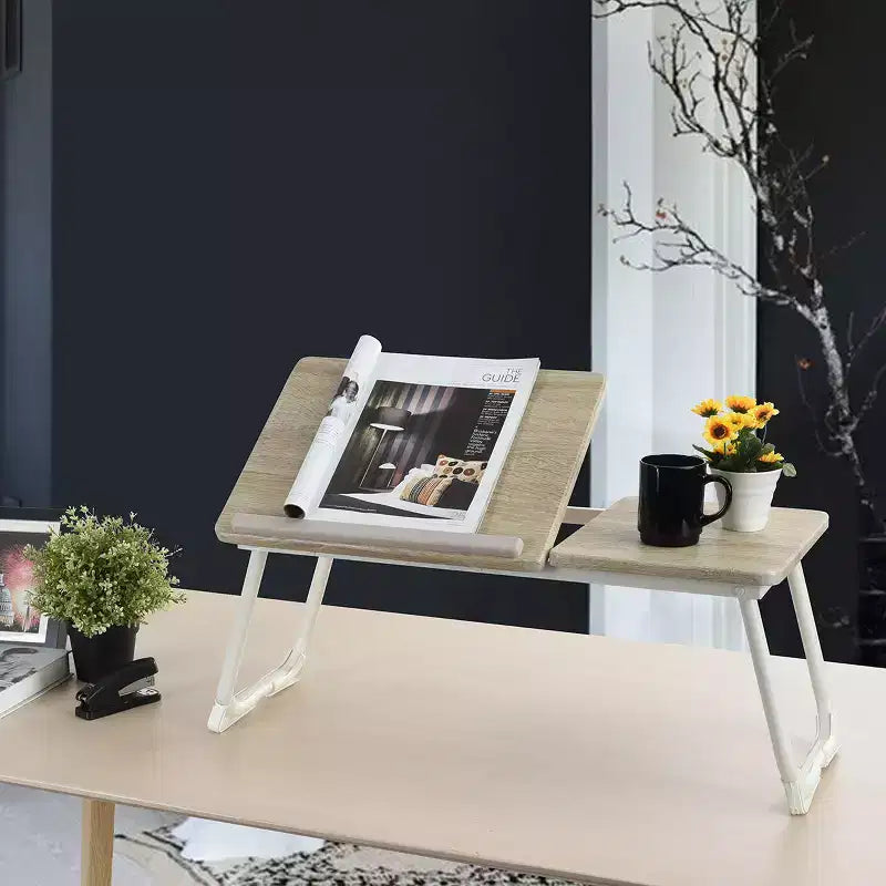 Table de lit pour ordinateur portable avec plateau réglable en hauteur, table de lit pliante et portable