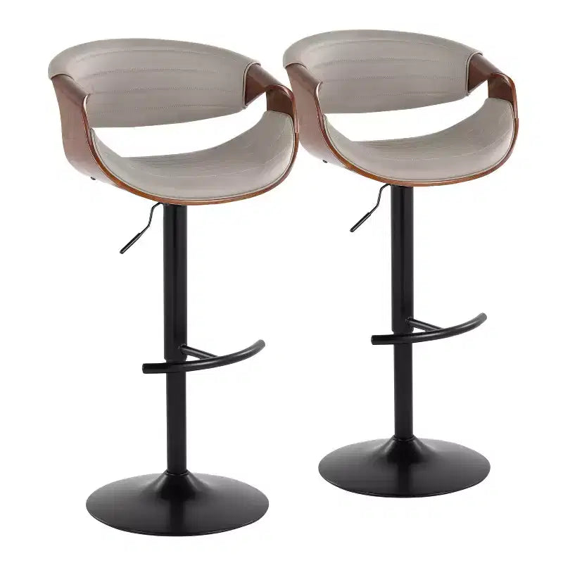 Lot de 2 tabourets de bar réglables Symphony